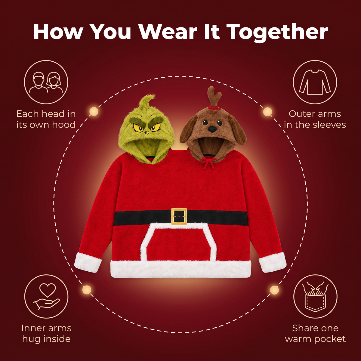 Grumpy Hoodie For Two